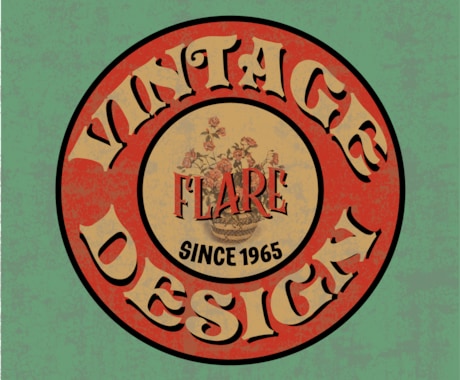 遊び心のあるイラストが魅力！リアルなアメリカンヴィンテージを感じられるロゴ 作りますロゴ作成の外注・デザイン代行ランサーズ