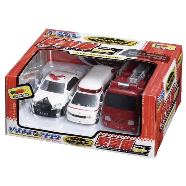 緊急車両３台 パトカー、救急車、消防車 +路線バスセットの通販 by @key!'s shopラクマ