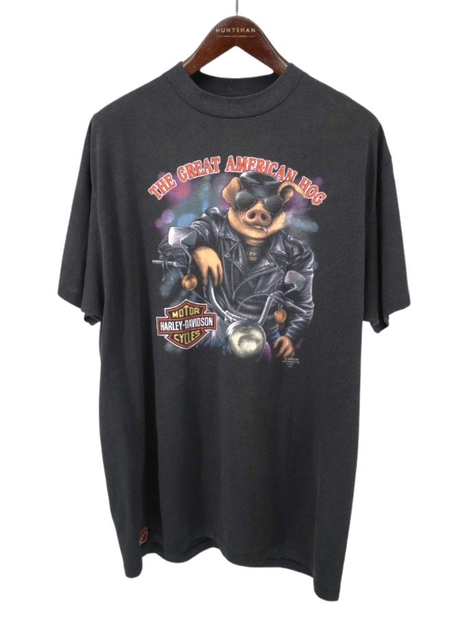 Size XLVINTAGE ヴィンテージ Harley Davidson ハーレーダビッドソン Blue Frame Deytona BeachLS Tee ロンT 黒中古品-良い20820105 - メルカリ