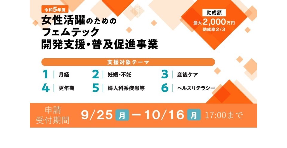 フェムテック新しい当たり前をつくり女性が働きやすい社会を 経済産業省