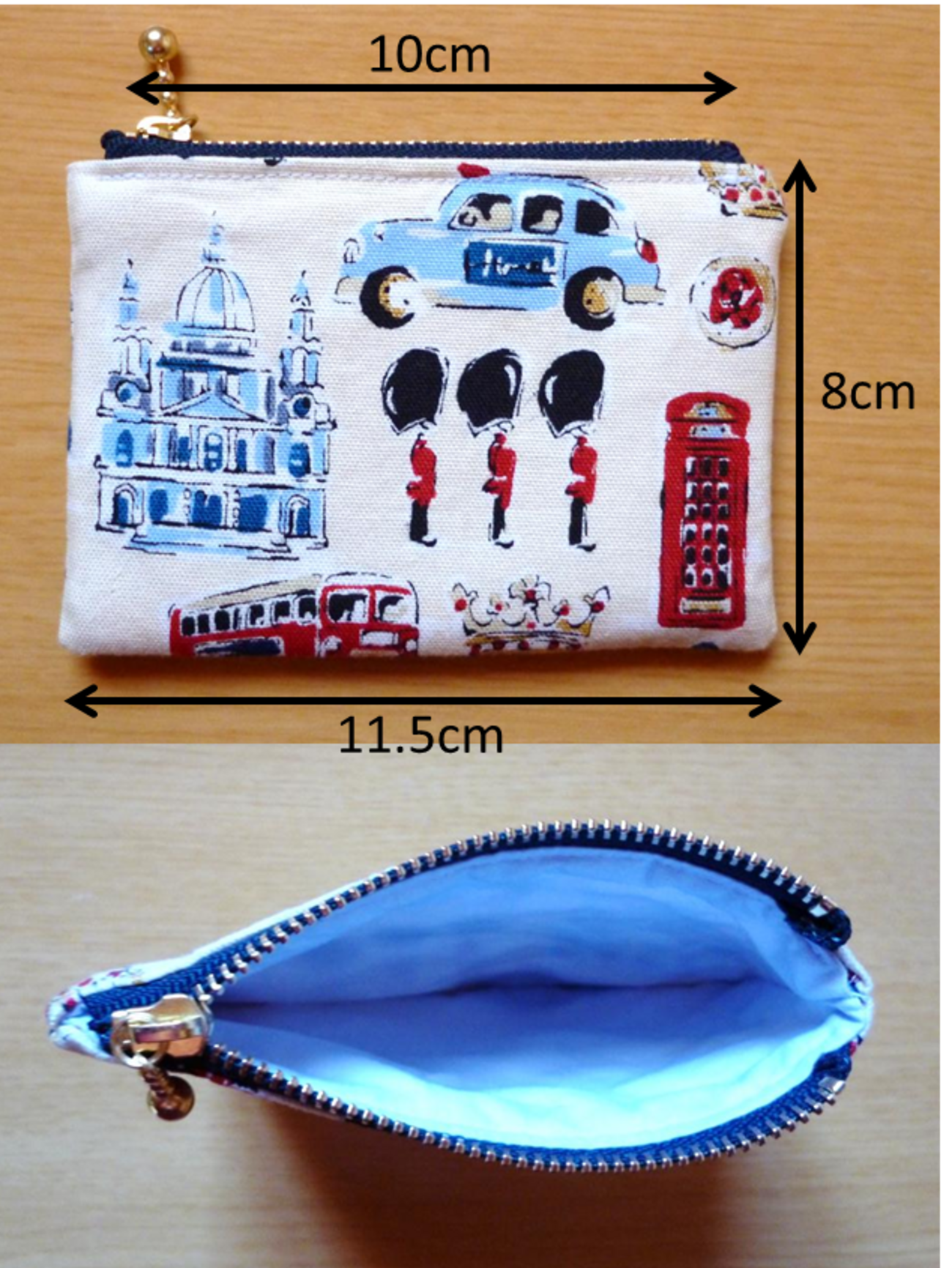 小銭入れ 四角はぎれ2枚で作る 底丸小銭入れの作り方 10cmファスナ