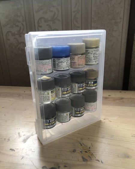 100均工具シリーズ。塗料を保管する。14_factory