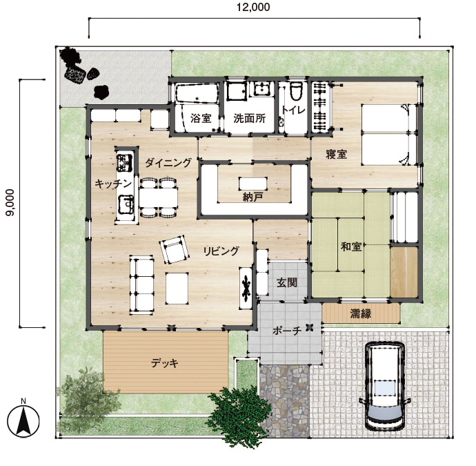 平屋の豪邸の魅力に迫る。間取りの実例や取り入れたいポイントを紹介
