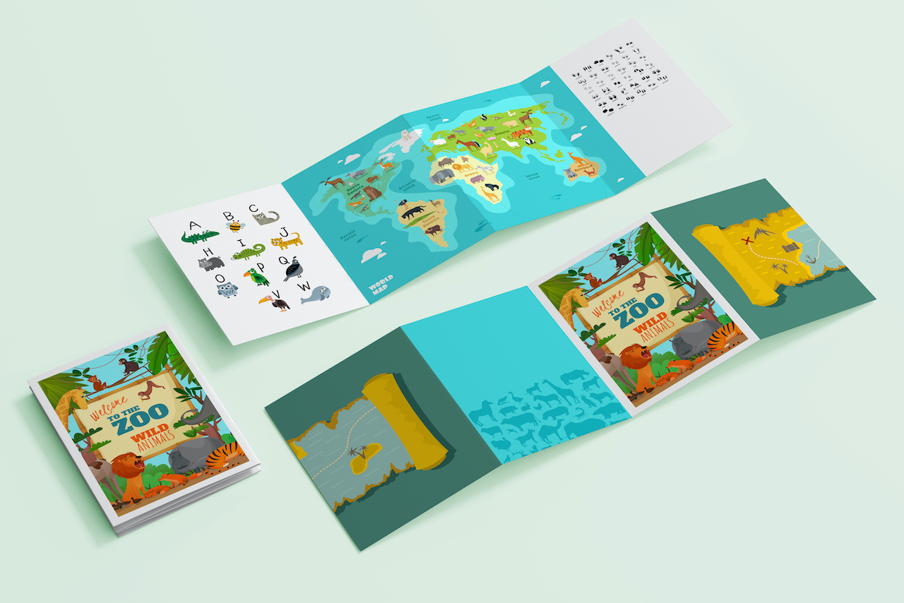 観音折 見開き パンフレット横浜の印刷特急便ファーストプリント