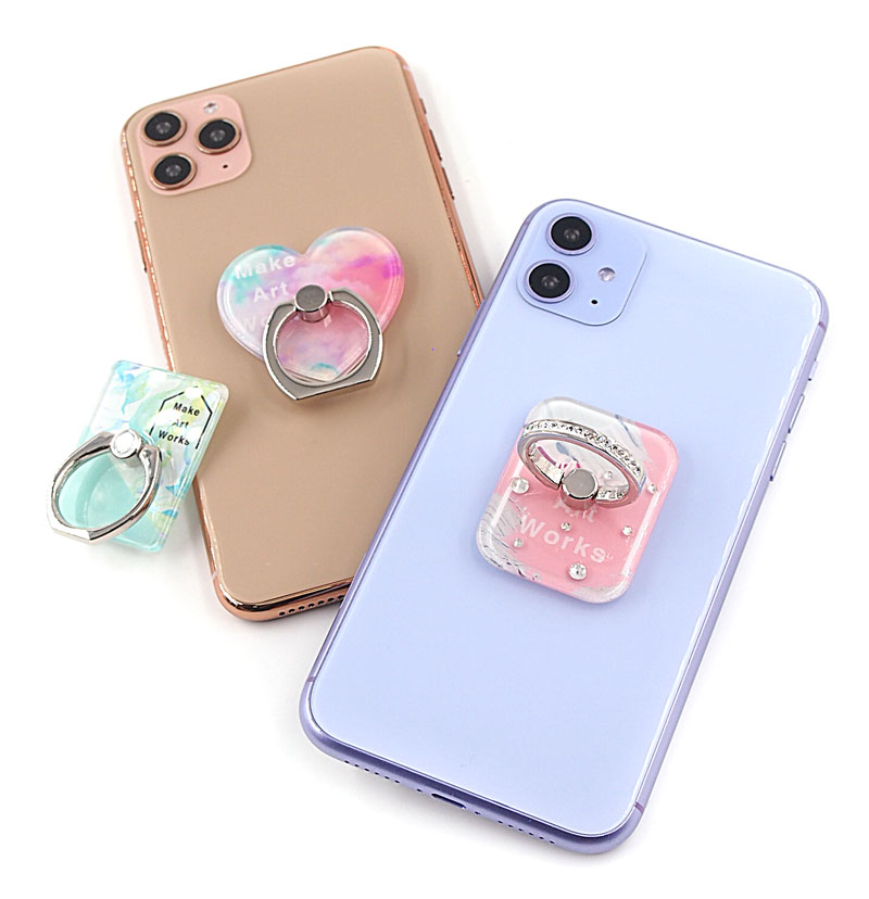 スマホリング 写真入り 名入れ ホールドリング リングホルダー うちの子 ペット グッズ オリジナル オーダーメイドAmeu