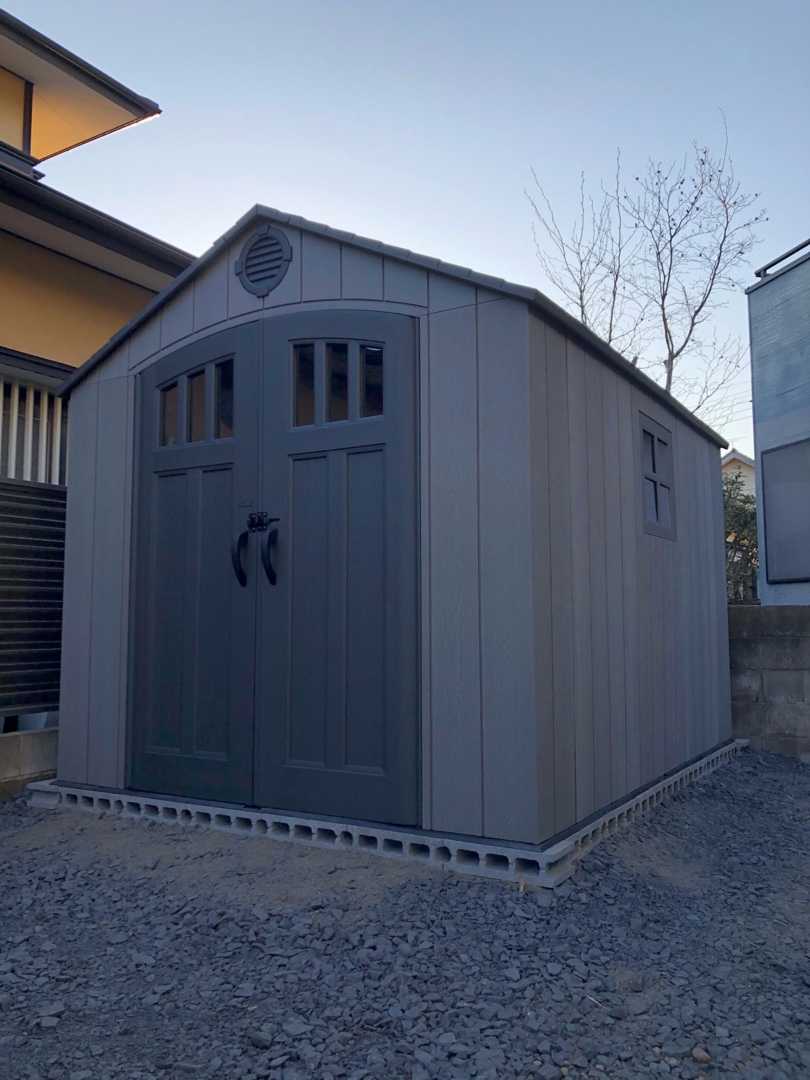 通称コストコの物置を作る その１ LIFETIME屋外物置 : 私的電脳小物遊戯