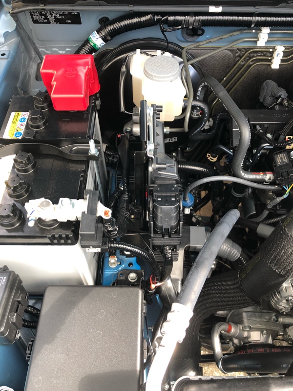 ＪＢ２３ジムニーにブーストメーター取り付け。ジャックロード