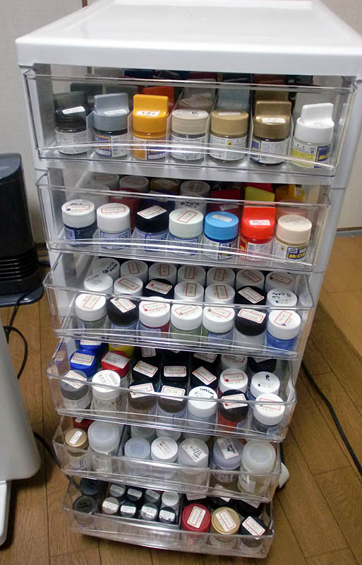 塗料 Mr.カラー の収納セるしうす