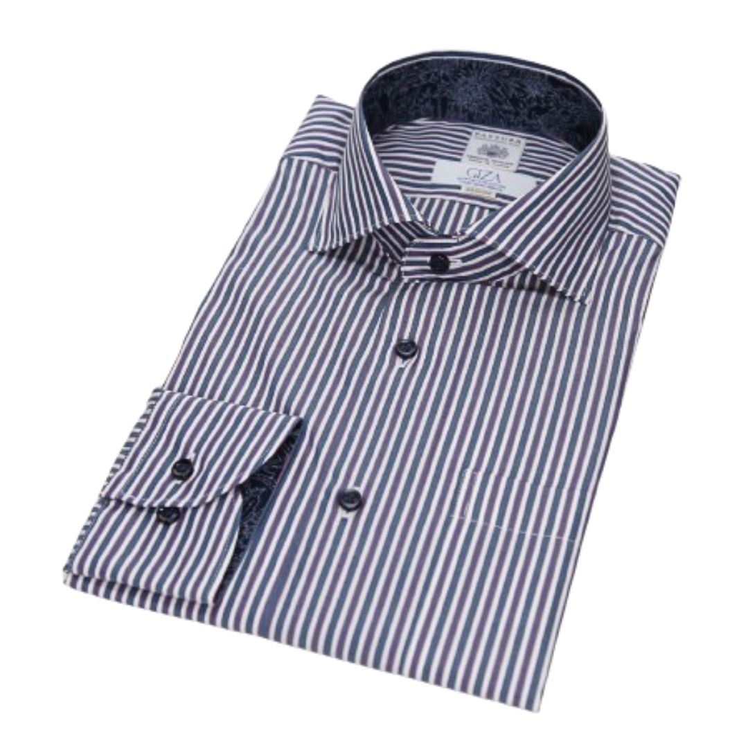 ワイシャツ メンズ 格子柄 カジュアル Yシャツ オフィス フォーマル ビジネス かっこいい スリム 古び 長袖 おしゃれNAIL39