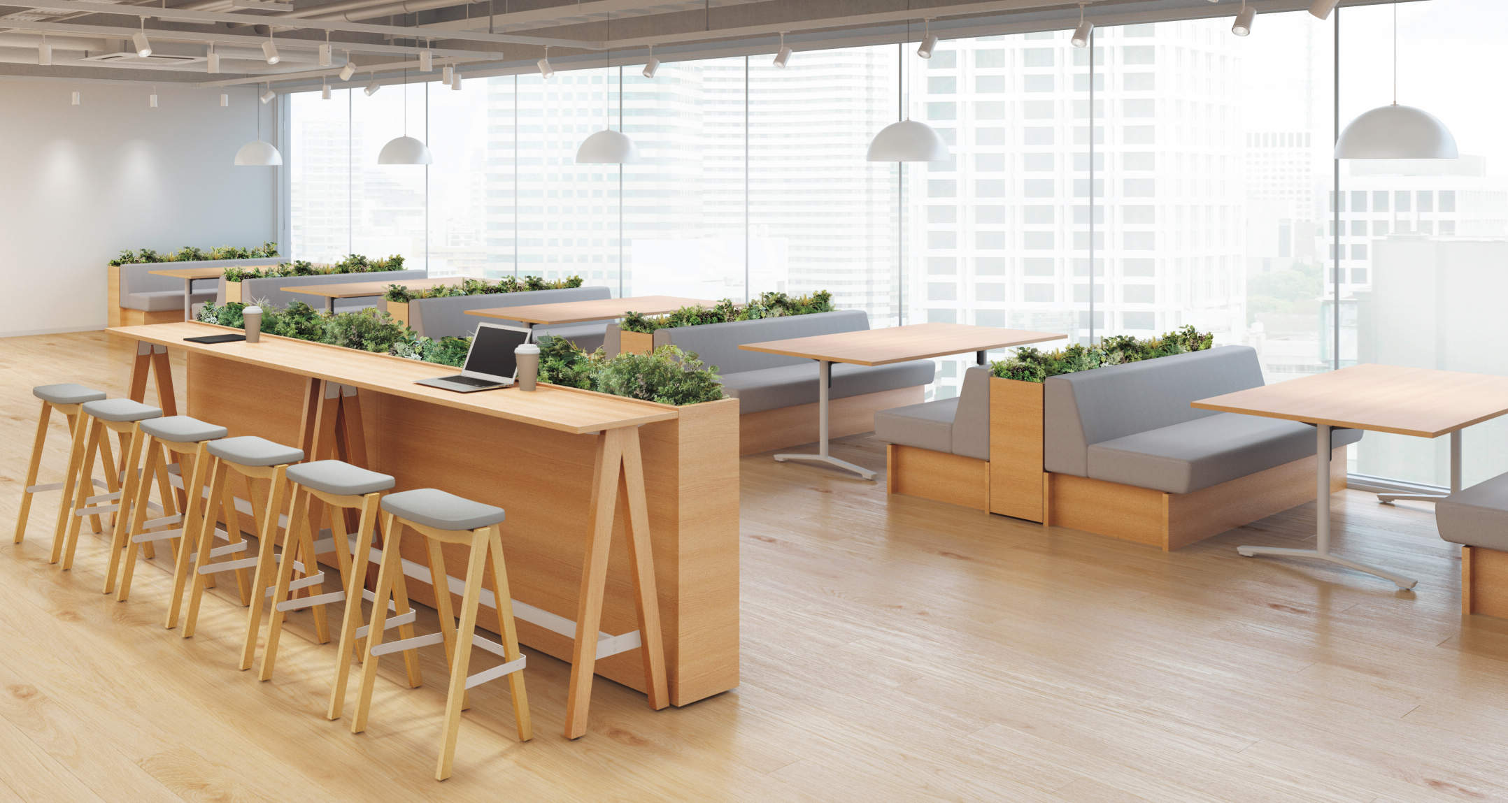 食堂のリニューアルで、外国人従業員も利用しやすい食堂を実現浜松オフィスづくり.com