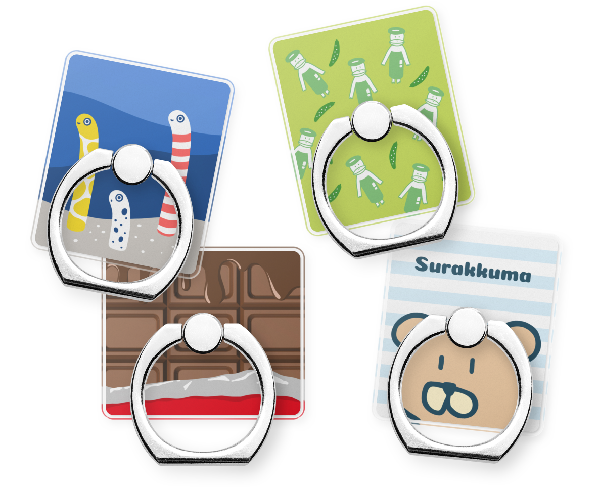 air-J スマホリング クリアオリジナル air-J スマホリング クリアのプリント 作成 製作ならオリジナルプリント.jpで