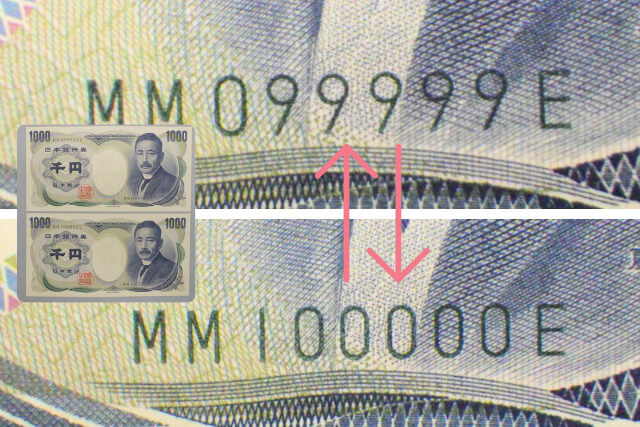 お札の連番に価値があるって本当？注目すべき連番の種類と特徴を解説古銭 記念硬貨買取 買取福ちゃんFUKUCHAN