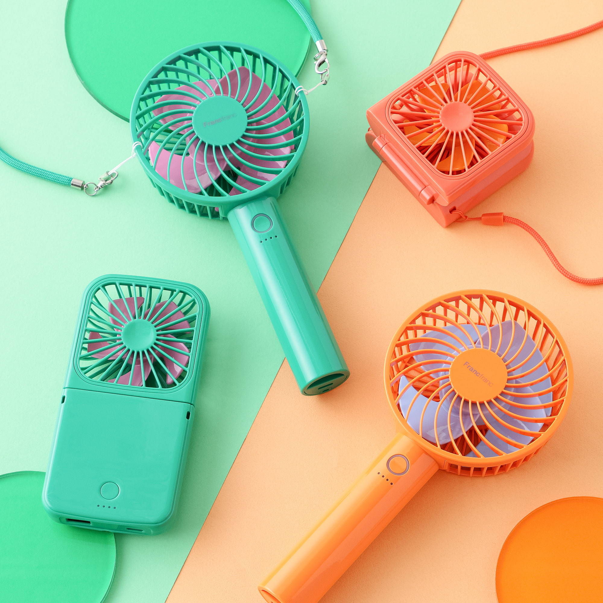 抗菌加工で衛生的さらにファッショナブルに進化した2021年 新作「フレ ハンディファン」登場株式会社Francfrancのプレスリリース