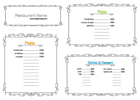 飲食店のメニュー表のおすすめテンプレート集！Canvaで無料で作ろう