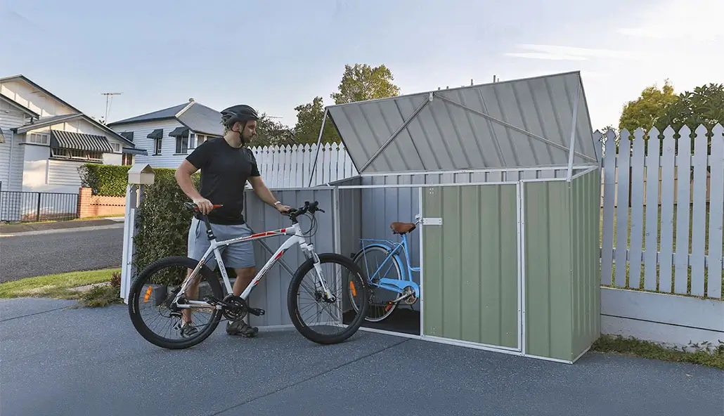 物置の自転車置き場一体型のデメリットと後付け手順 - エクステリアのある暮らしブログ