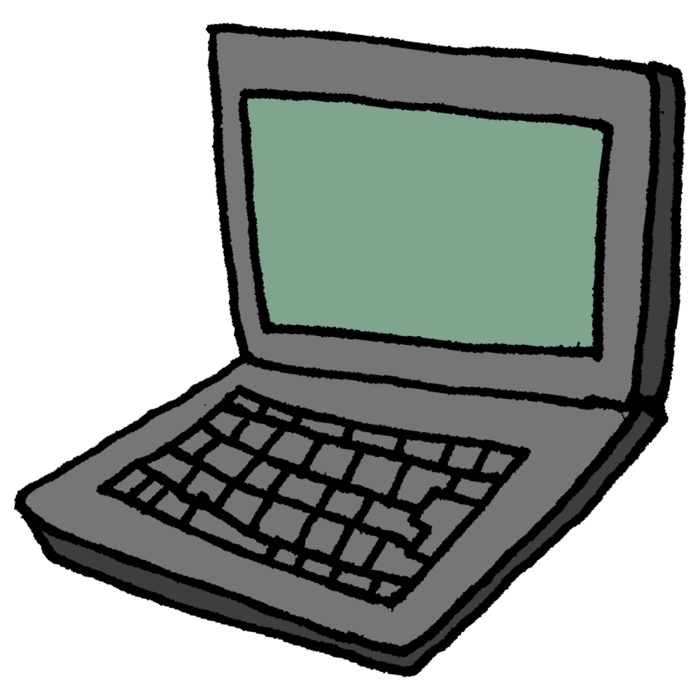 ノートパソコンのイラスト商用可・フリーイラスト素材ソコスト