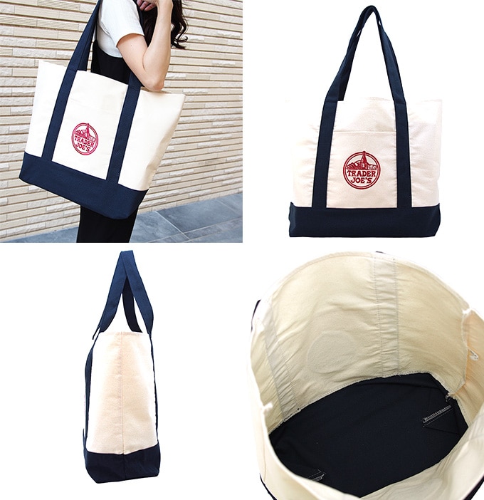 トレーダージョーズ トートバッグ エコバッグ「ピクルス」 Trader Joe's トレジョクパチーノ・シリコンバレーカリフォルニア州 購入 アメリカ製 ローウェル製 S62