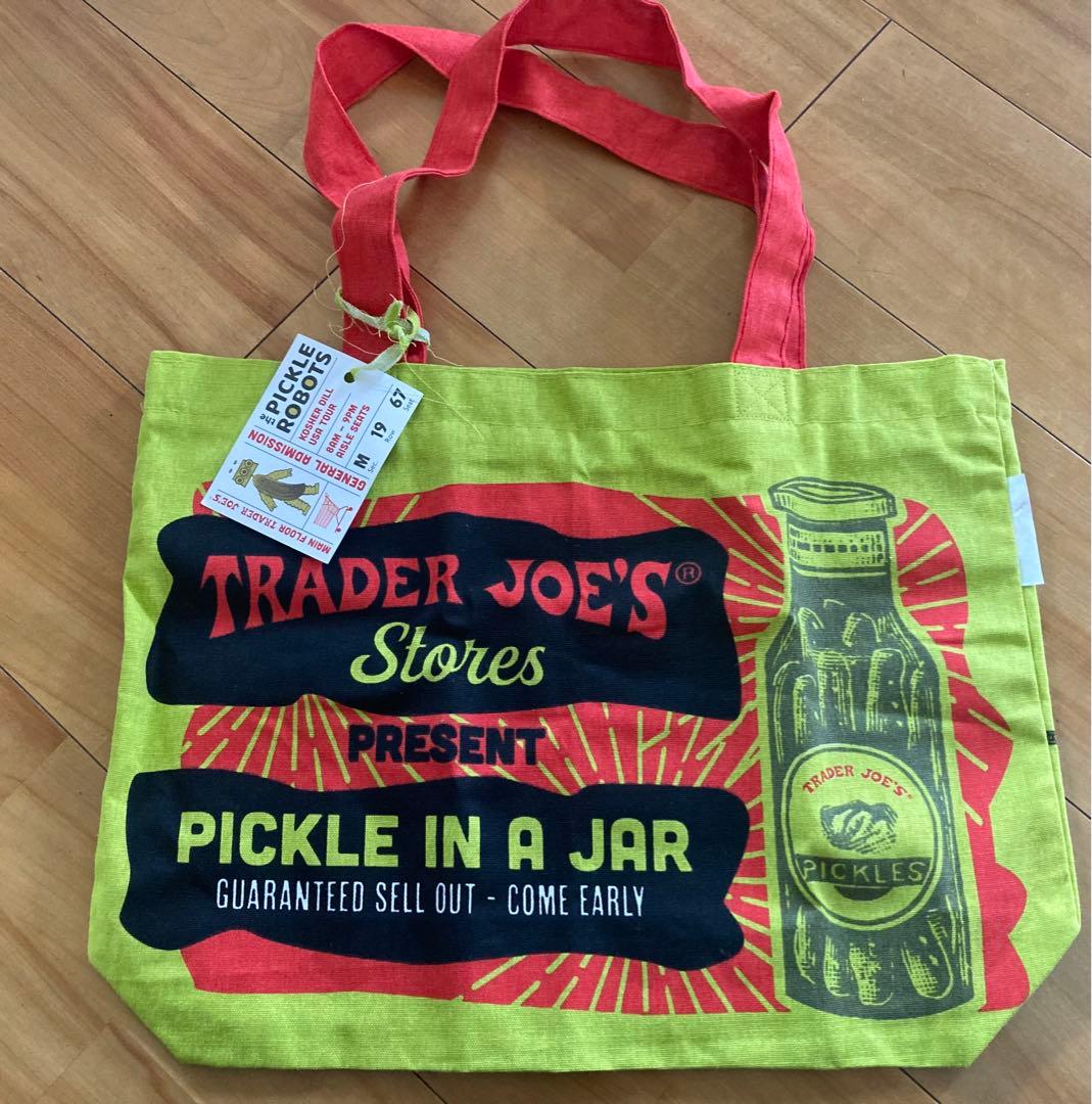 TRADER JOE'S トレーダージョーズ エコ バッグ NEMO 自然素材 マチ広 大容量 レジカゴ レジ袋 トレジョ 高級スーパー オリジナルバック 海外セレブ サスティナブル リサイクルプラスチック RECYCLE トレジョINSTORE インストア