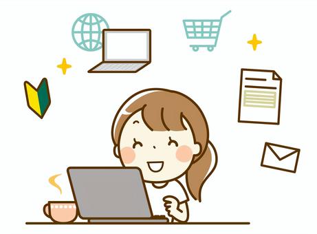 テレワーク 親子 リモートワーク 在宅勤務 イラスト イラスト素材6376635- フォトライブラリ