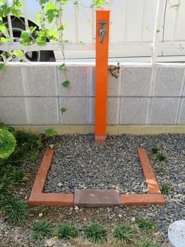 立水栓にガーデンシンクを取り付け ＤＩＹ