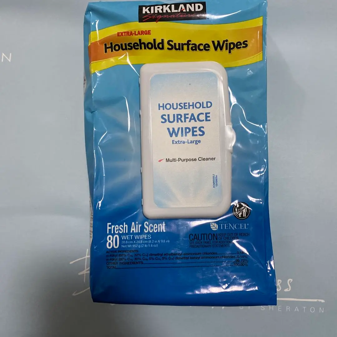 KIRKLAND カークランド ハウスホールドワイプ 住居用ウェット クリーナーシート 304枚 コストコオリジナルブランドの