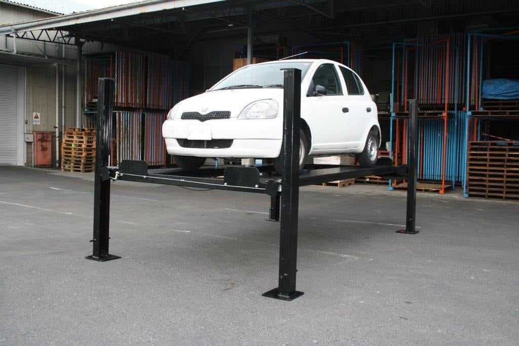 二段式駐車場機械式駐車場立体駐車場にバイク駐輪を実現Bike Stand Holder RinCam