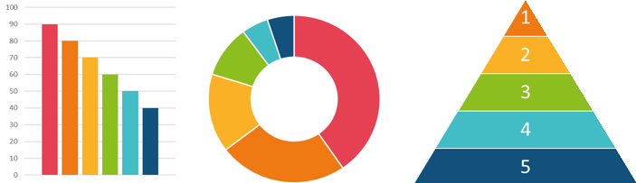 Excelのグラフにも使える Office共通 配色パターンの見本