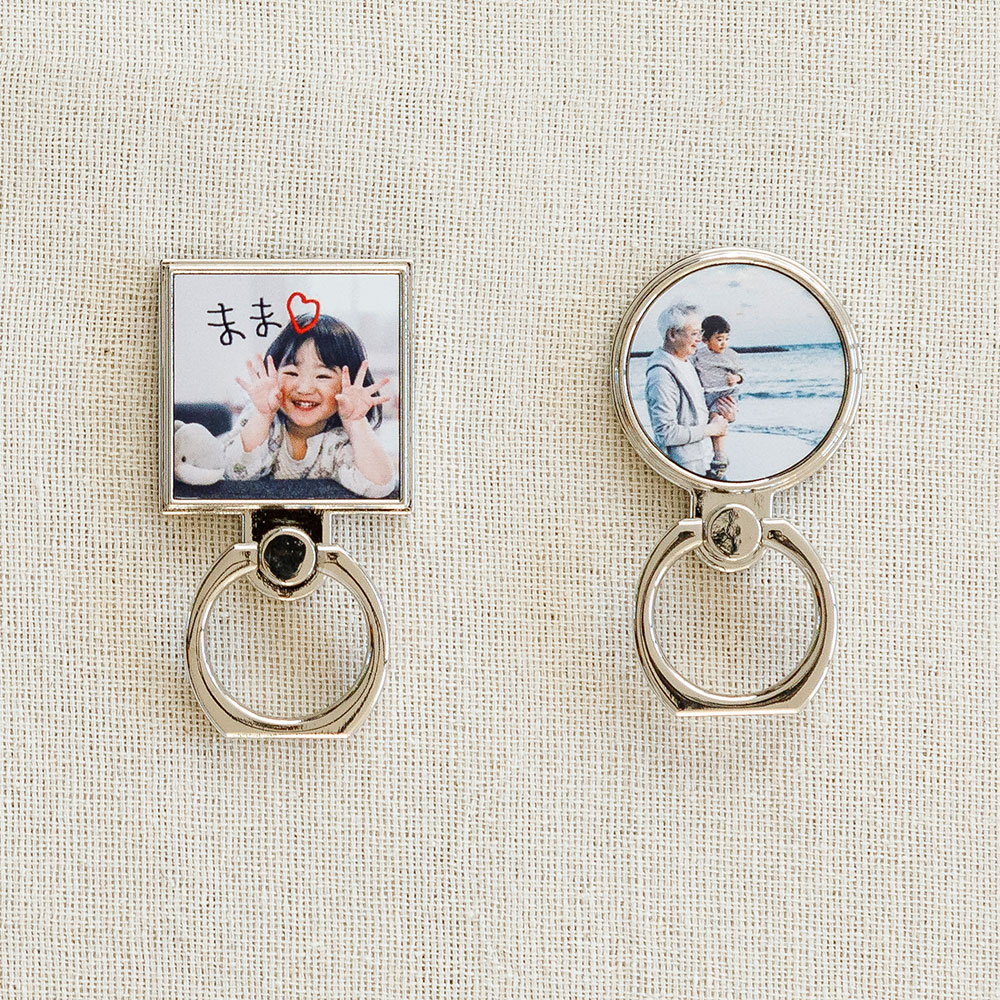 100円で購入！人とかぶらない！ 好きな画像を使って封入パーツから作るスマホリング シンプルなバンカーリングが推し様グッズになる♪〜可愛い自作グッズ作り方 オタ活DIY&リメイク オタクのスマホ