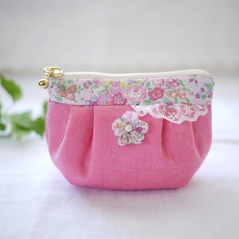 作り方 小さなファスナーポーチ - harukittyの制作記録 布小物中心