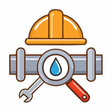 水道工事人：イラスト無料