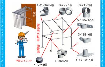 単管小屋のドア製作に便利な自動門艦錠 ウエスタンラッチ単管パイプのDIYや組み方の学習なら単管DIYランド