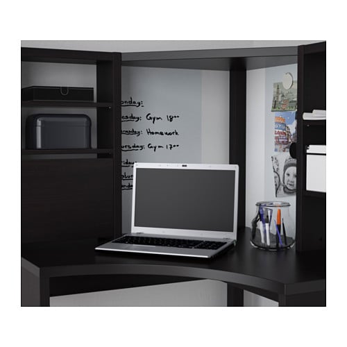 MICKE ミッケ コーナーワークステーション, ホワイト, 100x142 cm - IKEA