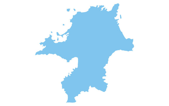 簡略化した福岡県の地図のイラスト商用OKの無料イラスト素材サイト ツカッテ