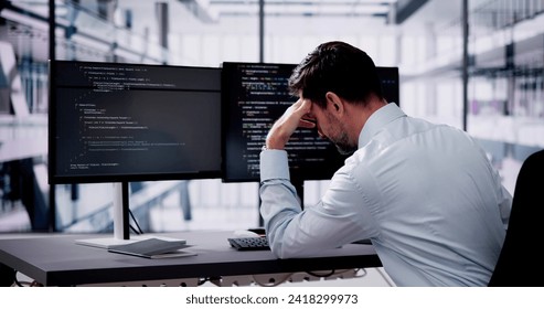 フリーイラストパソコンを使って働くプログラマーパブリックドメインQ：著作権フリー画像素材集