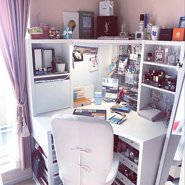 壁掛け式ドロップリーフデスク - ホームオフィス、キッチン、ダイニングコーナーワークステーション用の省スペース折りたたみ式トレスルテ MICKEミッケ コーナーワークステーション, ホワイト, 100x142 cm - IKEA