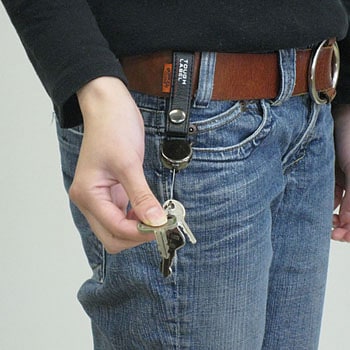 ベルト キーホルダー 本革 日本製 ストラップ キーリング メンズ レディース スマートキー対応 国産レザー オーダーメイド ハンドメイド ギフト対応NORTH LEAF