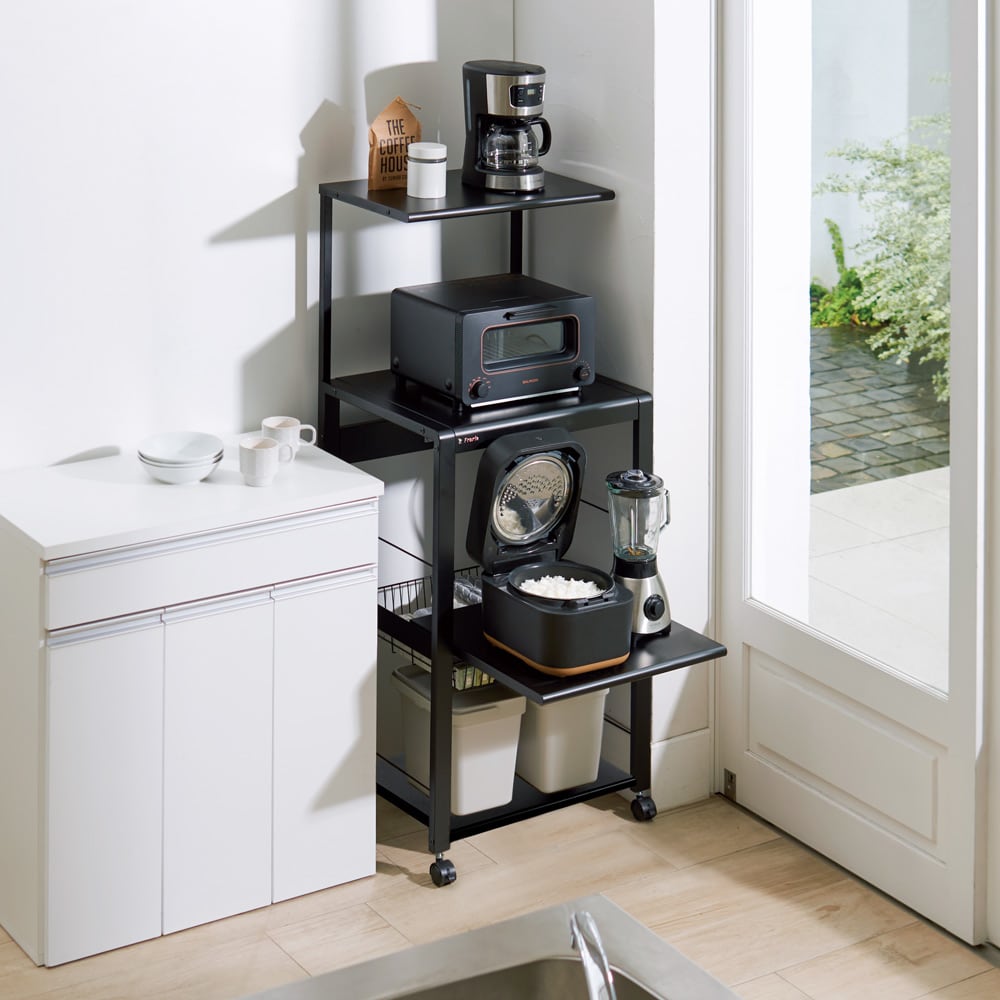 おしゃれなスチールワゴン・キッチンワゴン10選。すき間収納にぴったりのスリムタイプ