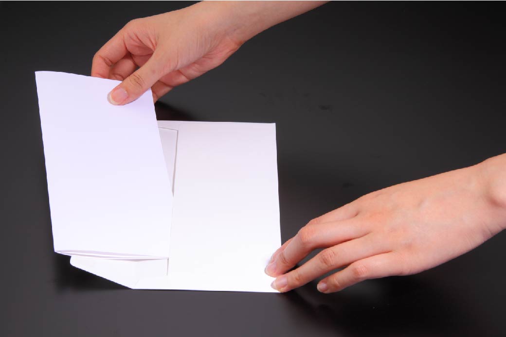 正方形のメモや手紙の折り方かわいい封筒