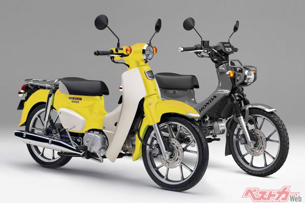 エコで丈夫なスーパーカブの珍しい紺メタリックカラー☆中古車入荷今日の雲は何に見えるかな