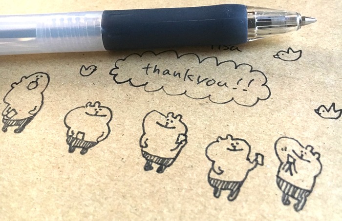 メッセージカード thank youイラスト無料イラスト・フリー素材なら「イラストAC」