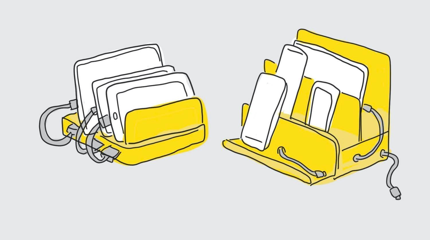 無印良品 配線のごちゃつき解消！無印良品アイテムで作る充電ステーション・2021『つづく、暮らし』 子供と一緒に、無理なく すっきり続けられるお片付け