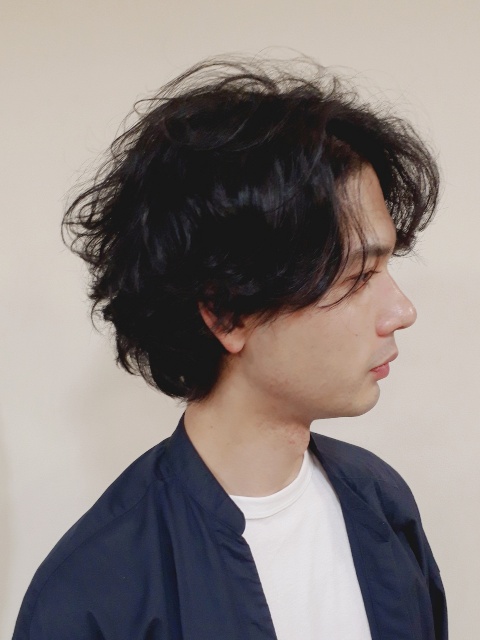 メンズ髪型 2020年ビジネスパーマスタイルお客様のリアルヘアスタイル boucle流フロートパーマ渋谷の美容院メンズパーマ が得意boucle