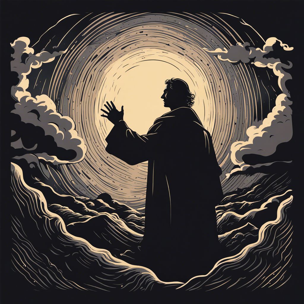 ジョナサン・エドワーズ、1703-1758、彼はアメリカの復活主義者の説教者、哲学者、そして会衆のプロテスタント神学者、ヴィンテージラインドローイングまたは彫刻イラストでしたのイラスト素材・ベクターImage 133024139