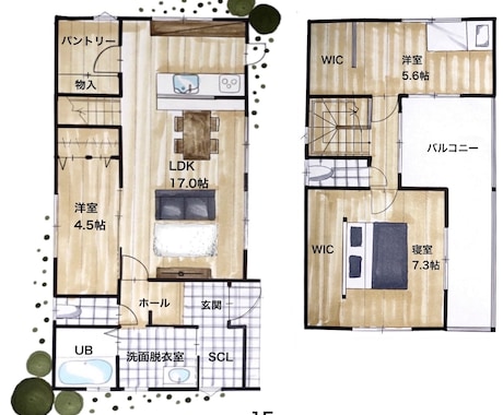 間取り図 広告・民泊・マイソク用など 作成します 見づらい・わかりやすく・綺麗にしたい！データ化お助けします。ココナラ