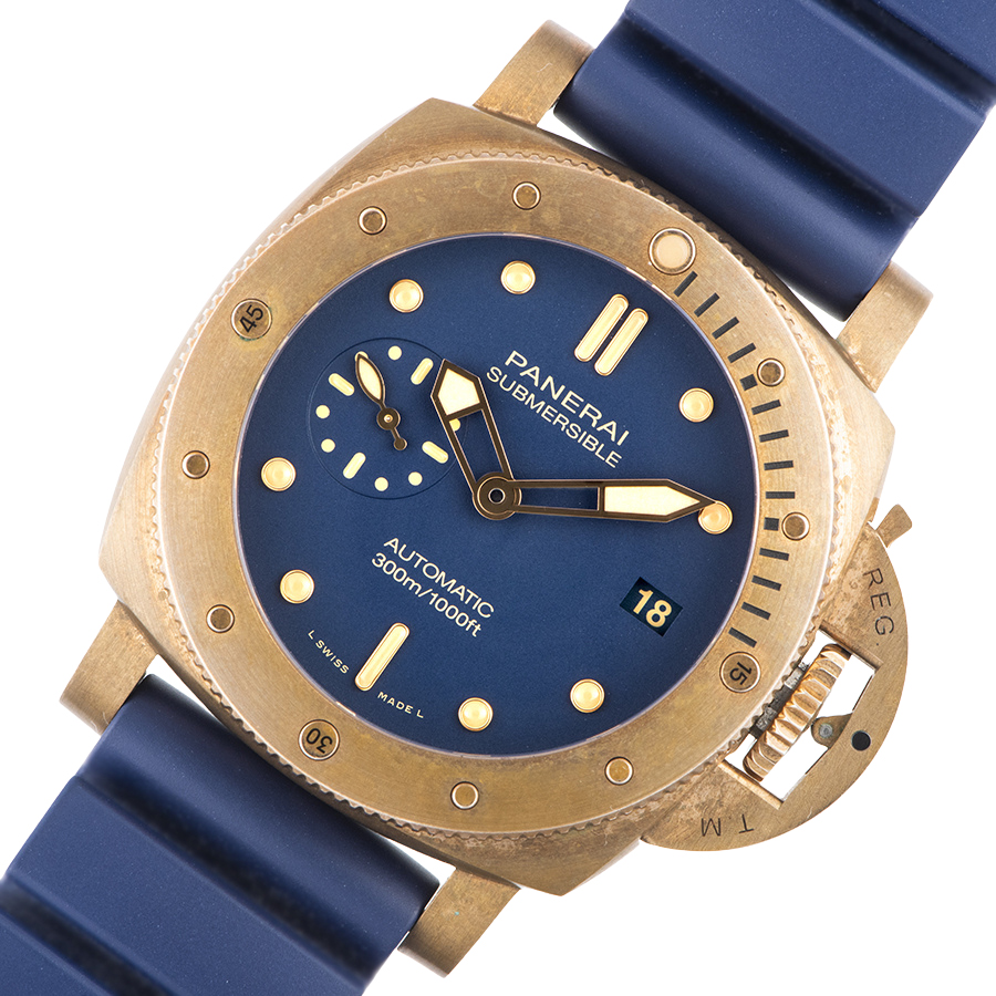 パネライ サブマーシブル ブロンゾ ブルー アビッソ PAM01074 ブティック限定 2021年発表モデル 未使用品