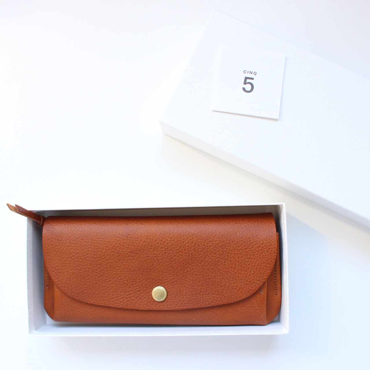 CINQ サンク長財布 キャメル送料無料