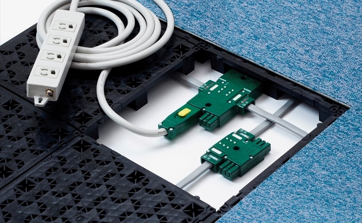 OAフロア工事、配線工事お任せください！ - 福岡オフィスパートナ