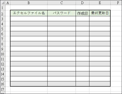 エクセルで強力パスワード生成・管理パソコン備忘録