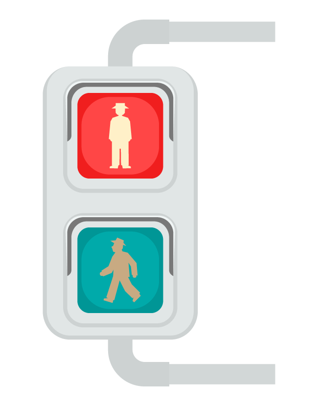 アメリカの歩行者用赤信号 Stock PhotoAdobe Stock