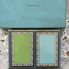 楽天市場 □未開封□新品□未使用□ TIFFANY＆Co ティファニー トランプ テーブルゲーム カードゲーム 2点セット ピンク系×ライトブルー系AU9889 : pleasure-Store 楽天市場店